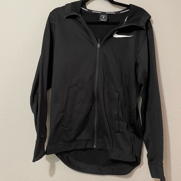 Nike Other - Nike Basketball Dri Fit Black Full Zip Hoodie Sweatshirt Mens S